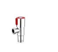 Stainless Steel Hot And Cold Angle Valve, Large Flow Triangle Water Stop Switch 3/4"(Iron B)