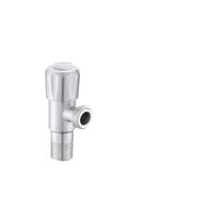 Stainless Steel Hot And Cold Angle Valve, Large Flow Triangle Water Stop Switch 3/4"(J)