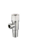 Stainless Steel Hot And Cold Angle Valve, Large Flow Triangle Water Stop Switch 3/4"(L)