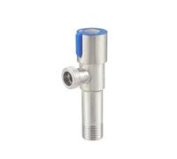 Stainless Steel Hot And Cold Angle Valve, Large Flow Triangle Water Stop Switch 3/4"(Long N)