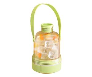 Stainless Steel Ice Bottle - Portable Cold Drink Container for Everyday Use | Thermal Flask with Sweat Proof Exterior, Keeps Water Juice Smoothies Chilled for Hours Keeps Drinks Cold 5.91x3.7 in