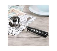 Stainless Steel Ice Cream Scoop 4.7cm Black Handle Kitchen Tool