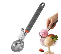 Stainless Steel Ice Cream Scoop - Heavy Duty Dessert Tool for Scooping Hard Treats | Sturdy Alloy with Comfortable Grip and Easy Release, Ideal for Kitchen, Party Commercial Use 21.6x5.5x3cm