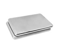 Stainless Steel Ice Pack, Reusable Cooling Tray, 2 Piece Thermal Accessory, Camping Bbq Picnic Chiller, Beach Outdoor Meal Prep Guard, Groceries Shopping Delivery Support for Work School