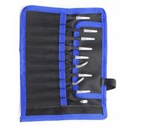 Stainless Steel Industrial Tweezers Set of 10/11 with Storage Bag for Fine Work in Electronics and Jewelry Making Craft Portable Tweezers with Case