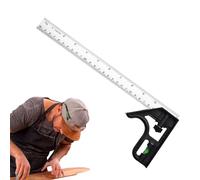 Stainless Steel L Shape Square Ruler - Carpenters Tool - Machinist Square | 90/45 Degree Measuring Tool Metal Carpenter's Scribing Ruler For Precise Layout, Marking & Carpentry