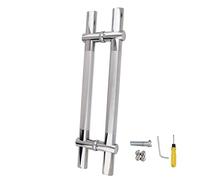 Stainless Steel Ladder Type Handles,Adjustable Hole Spacing Door Handle Silver, Paired Door Pull Grab Bar Hardware Set, 50 60 80 120 150 cm Long(120cm/47 1/4")