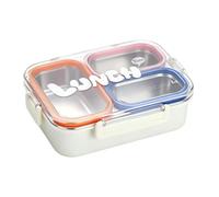 Stainless Steel Lunch Box - 3 Compartment Food Storage Meal Carrier