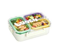 Stainless Steel Lunch Box - 3-Compartment Insulated Lunch Box with Lid
