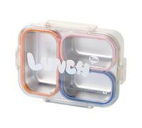 Stainless Steel Lunch Box - 3-Compartment Insulated Lunch Box with Lid
