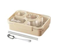 Stainless Steel Lunch Box - Leakproof Food Storage Container With Cutlery