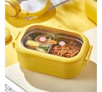 Stainless Steel Lunch Box with 2 Compartments for Office School Picnic