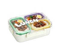 Stainless Steel Lunch Container - 3 Compartment Leak Proof With Lid