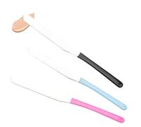 Stainless Steel Makeup Spatula Set, 3-Piece Professional Beauty Mixing Tool for Foundation, Creams, and, Durable, Reusable Cosmetic Scraper for Women, 6.38 Inches
