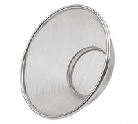Stainless Steel Mesh Basket 24cm Round Edge(20cm) | 24cm diameter, round safety edges, quick water drainage, sturdy steel mesh, vegetable washing