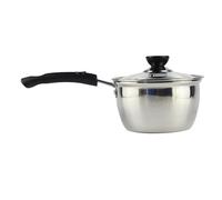 Stainless Steel Milk Pot with Scald - Proof Handle | Thick Bottom Even Heating | 1.5L for Noodle Soup/Hot Milk/Sauce | Kitchen Must - Have