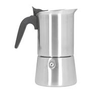 Stainless steel mocha pot, espresso machine 304 stainless steel multifunctional stove coffee pot for brewing coffee, heating water and milk (300ML)