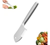 Stainless Steel Multi-Purpose Julienne Peeler Vegetable Julienne Slicer Handheld with Comfortable Handle and Hanging Hole Cuts Every Time (1pcs)