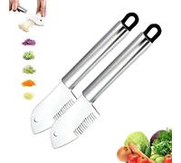 Stainless Steel Multi-Purpose Julienne Peeler,Vegetable Julienne Slicer Quick,Easy Kitchen Shredder Tool,Comfortable Handle & Hanging Hole, for Fruit, Potatoes, Carrot, Cucumber (2PCS)