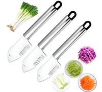 Stainless Steel Multi-purpose Julienne Peeler,Vegetable Juliennes Slicer Handheld,Precision Julienne Blade,Quick Easy Kitchen Shredder Tool,Comfortable Handle & Hanging Hole for Carrot,Cucumber (3pcs)