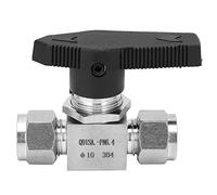 Stainless Steel Needle Valve | 2 - Way High Pressure Flow Control for Water/Oil/Gas | 304 SS Valve with 930PSI Highest Pressure | SS - 44S6 (F10)
