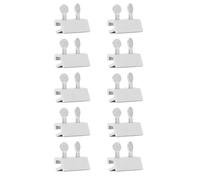 Stainless Steel Opening Security Locks | 2 - Hole Theft - Deterrent Stops for Sliding Openings/Doors | 10 - Pack Youth & Pet Security Blocks | 0.39 Inch Track Fit