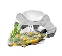 Stainless Steel Oyster Shells 12-Piece Stackable Grill & Baking Dish Set Sturdy Metal Seafood Serving Tray for Oysters, Clams, and Scallops, Perfect for Kitchen & Bbq Cooking