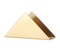 Stainless Steel Paper Towel Holder | Triangular Design for Kitchen/Bathroom/Office | Space - Saving Napkin Organizer with Modern Gold Finish | Protected Against & Sturdy
