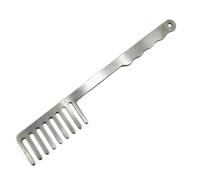 Stainless Steel Pasta Fork - Comb Shape Heat Resistant Fork, Professional Spaghetti Server with Ergonomic Handle, Heavy Duty Metal Pasta Comb with Rounded Teeth, Kitchen Utensil for Home Canteen