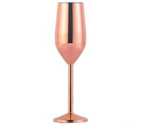 Stainless Steel per champagne per flute 22cm Shatterproof Stainless(Rose gold)