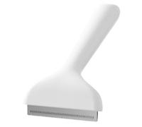 Stainless Steel Pet Brush, Reusable Undercoat Rake, 6.5x3 Inches Shedding Comb with Easy Grip, Grooming Tool with Metal Build, Stylish Hair Remover Design, Dematting Comb for Puppy Kitten