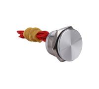 Stainless Steel Piezo Touch Switches 16mm 19mm 22mm 25mm Normal open Capacitive Momentary Push Button AUOQKQUT(22mm piezo switch)