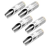Stainless Steel Pig Nipple Drinker Waterer Strong Spring Copper Cap Duckbilled Pigs Cattle 5pcs