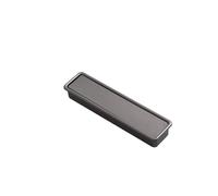 Stainless Steel Recessed Handles | Multicolor 99mm/164mm Size: For Kitchen Cabinetry, Sliding Doors, Marine Office Use(Gray 99mm)