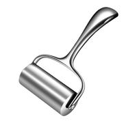 Stainless Steel Rolling Pin - Non Stick Kitchen Tool for Baking | Ergonomic Handle with Smooth Rotation, Pizza Dough Roller, Pastry Utensil for Bread, Dumpling, Fondant and Tortilla