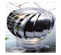Stainless Steel Rotating Chimney Cowl cap，Turbine Ventilator Stainless Steel Spinner，Rotating cap Suitable for Houses Factory Attic Farm，Anti-Downdraught Pipefitter (Size : 250mm/9.84in)