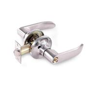 Stainless Steel Rustproof Door Handle Lock Anti-Corrosion Handle Lever Ball Shape Hardware Knobs Lockset Indoor for Use of Entry,Passage,and Bathroom