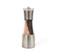 Stainless Steel Salt And Pepper Grinder Set - 2 in 1 Salt And Pepper Transparent Bottle Salt And Pepper Grinders