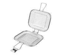 Stainless Steel Sandwich Grill Basket - Toaster Accessory & Tongs | Grill Sandwiches, Toast, and Vegetables to Perfection at Backyard Barbecues or Campouts with This Stainless Steel Grill Cage