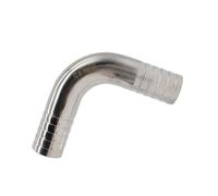 Stainless Steel Sanitary 90° Elbow Fitting, 12.7mm-51mm Hose Barb Tail (304/316), Homebrew & Industrial Use(32mm,SUS304)