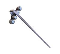 Stainless Steel Saw Cutting Guide - Adjustable Positioning Feature, 27 Inch External Track Device, Weatherproof Home Improvement Component, Durable Silver Metal Fastener | Utility Tool For Woodworking