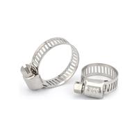 Stainless Steel Screw Band Hose Mlamps, Adjustable Worm Gear Fuel Line Clamp for Car Water Pipe and Plumbing Faucet, 10pcs Pipe Fastener Tool Kit (20pcs 13-19mm)