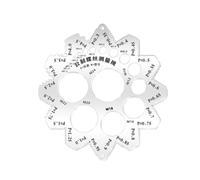 Stainless Steel Screw Gauge Tool, Precision Thread Pitch Ruler, Engineer