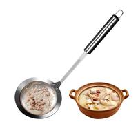 Stainless Steel Sieve - Healthier Cooking, Fat Skimmer Spoon, Metal Sieve Stainless Steel | Multi-functional Mesh Strainers, Metal Siieve, Kitchen Gadgets for Cooking Frying Straining