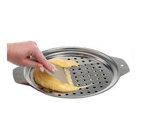 Stainless Steel Spaetzle Maker Lid with Scraper Traditional German Egg Noodle Maker Pan Pot Spaghett