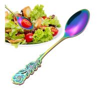 Stainless Steel Spoon | Flower Handle Spoon Flatware | Stylish Tea Sp00n Coffee Teaspoon, Stainless Steel Flower Handle Spoons Drink, Dining