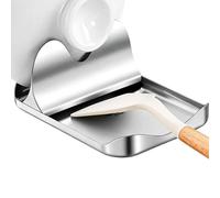 Stainless Steel Spoon Rest Utensil Holder For Stove Top Cooking Counter | Kitchen Organizer With Pot Lid Support Keeps Spoons And Cooking Tools Neat While Protecting Countertops From Drips