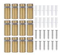 Stainless Steel Standoff Screws 12x25mm | Oxidation Proof Wall Sign Hardware for Acrylic/Wood/Glass | 12PCS Mounting Kit with Wall Plugs