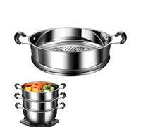 Stainless Steel Steamer, Multi-Layer Vegetable Steamer Pot with Steam Drawer, Durable Kitchen Cookware for Daily Home Cooking of Soups, Dessert, Rossaggio, Seafood, Eggs, Buns