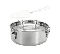 Stainless Steel Steamer Non-Stick Rustproof Cooking Insert with Lid, Perfect for Steaming Vegetables, , Salsa, Food, Oatmeal, Home Kitchen, Campeggio, Travel